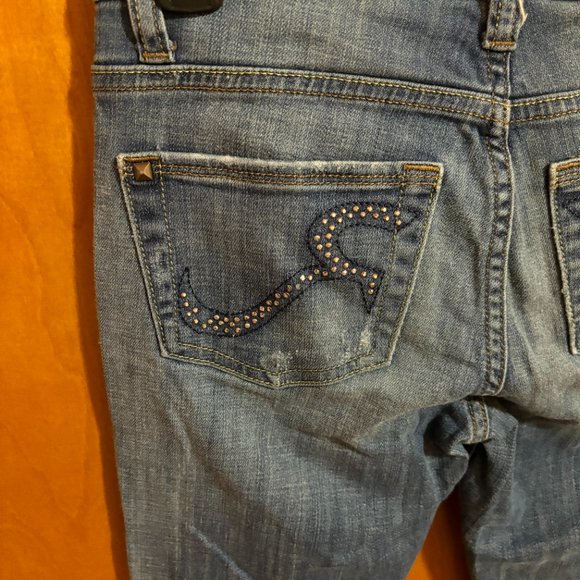 Rock Republic Jeans Womens Back Pocket Design Size 0‎ - Picture 9 of 12